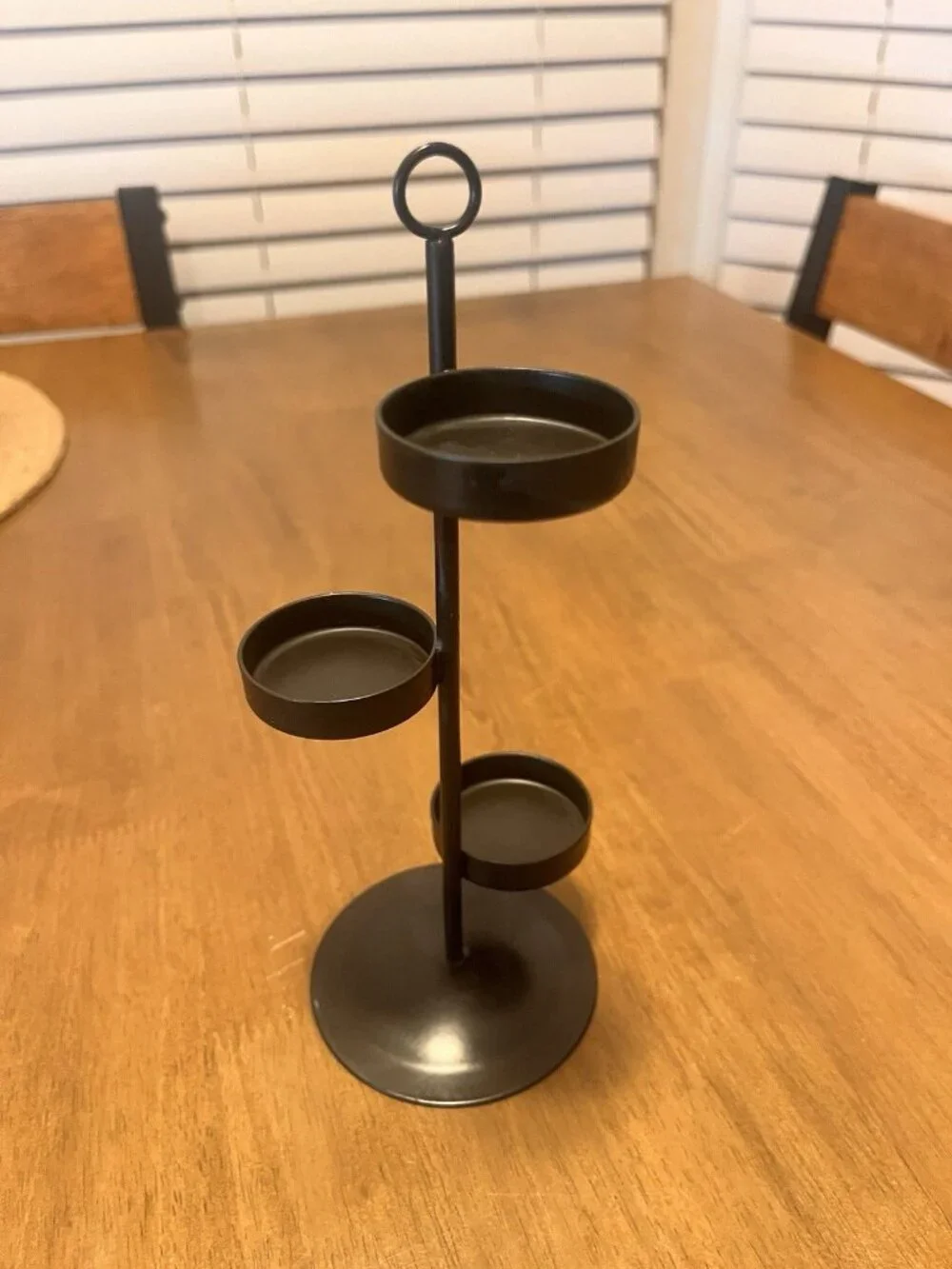 Partylite Universal Tree 3 tier tealight candle holder - Black Metal 8.5